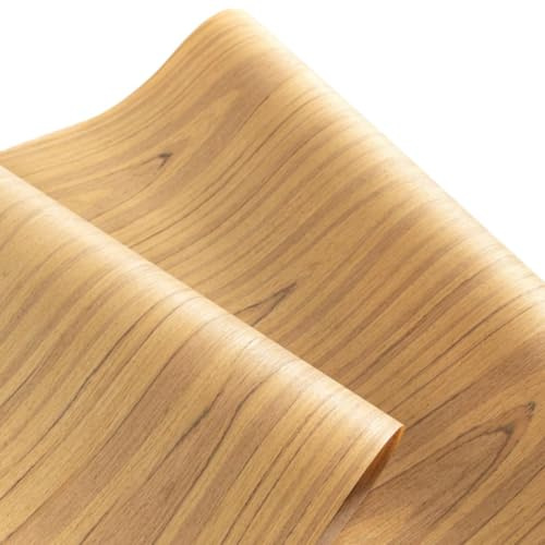 Teak träfiberfaner – 0,2 mm tjock, 2,5 x 0,58 m, perfekt för heminredning, möbler, gör-det-själv, fordonsinredning, vägg- och träbearbetningsprojekt – teknik träfaner för mångsidiga applikationer