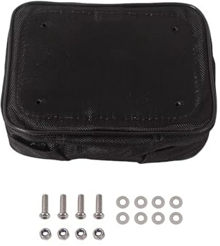 Bolsa Baúl Motocicleta Bolsa De Herramientas Universal para Motocicleta Todoterreno Color Negro para Guardabarros Trasero Kit De Herramientas Bolsas De Almacenamiento Bolsa Viaje Moto