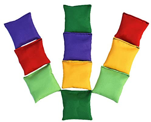 10 Stück Cornhole-Bohnen-Beutel | Sandsackwerfer-Set | Lustige Cornhole Bean Bag Set | Familienspiel im Freien Spaß Sport, Sandsack für Aktivitätsspiele