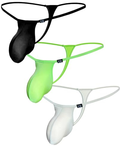 TNNRAO Tangas para Hombre Bragas Tanga Hombres sexys Piel Ultra Delgada Bolsa de Bolsa abultada Tira de Helado de Tiro bajo Bragas Calzoncillos