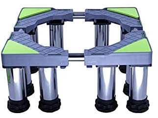 ABNNHK Waschmaschinensockel, Wäschetrockner-Waschmaschinensockel, Antivibrations-Kühlschranksockel, höhenverstellbar 19–22 cm, Waschtrocknersockel und -Rahmen, erhöhte Anti-Rutsch-Füße, P
