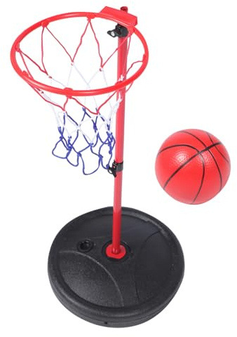 FUNNETOYU Panier de Basket Flottant pour Piscine en Fer et Plastique, Design Détachable pour Jeux D'été et Sports Aquatiques, Rangement Facile avec Pompe Incluse