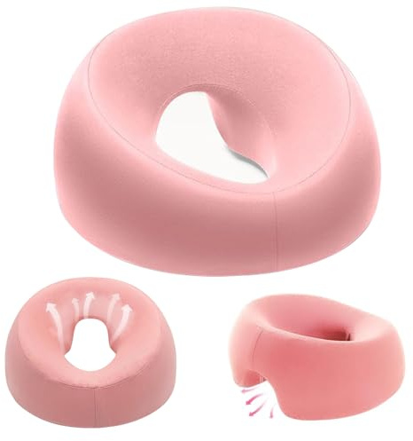 Kunaxku Coussin Massage Visage,Oreiller Face vers Le Bas,Oreiller de Massage avec Trou,Coussin Massage Facial,Appuie-Tête De Massage,Coussin Face V-ers Le Bas,pour Spa Salon Beauté,Écoles et Bureaux