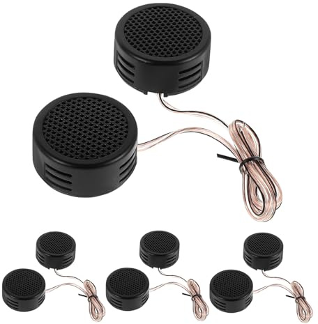 BESPORTBLE Lot de 4 Paires de Tweeters à Dôme pour Haut-Parleurs de Voiture Haut-Parleurs de Voiture Compatibles pour Système Audio Automobile Tweeters Dôme Audio pour Amélioration Sonore