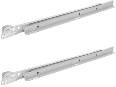 Alipis Guide Scorrevoli per Cassetti in Acciaio 40 CM Set da 2 Pezzi Silenziose e Ammortizzate per Uso Domestico e Montaggio Laterale su Piccoli Cassetti di Cassettiera