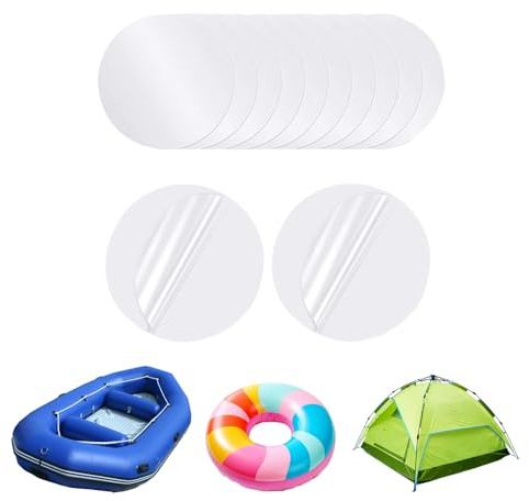 Air Mattress Patch Kit, Inflatable Patch Repair Kit - Self-Adhesive, Waterproof TPU Bouncy Castle Repair Kit, Adhesion, Transparent Repair Tape, Tarpaulin Repair Kit