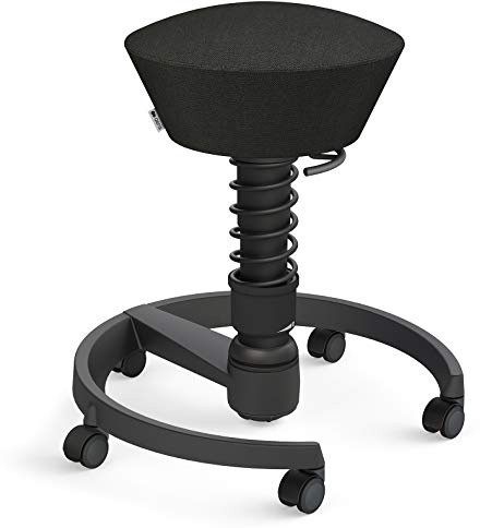 aeris Swopper – Ergonomischer Hocker – Bürohocker höhenverstellbar – Vielseitiger Schreibtischstuhl für einen gesunden Rücken – Bürostuhl mit Rollen, Feder Standard