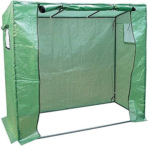LSDRALOBBEB Treibhaus Foliengewächshaus Mini-Gewächshaus Outdoor-Tomaten-Walk-In-Gewächshaus mit grüner PE-Abdeckung, Wintergarten-Gartenpflanzen Hot Growhouse 807