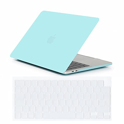 Se7enline for Macbook Pro 14 inch Case 2026-2021 M5 M4 M3 M2,Turquoise Blue | 2 in 1 Matte Hard Shell Laptop Case with Keyboard Cover Anti-Scratch Heat Dissipation Full Port Access Slim Lightweight