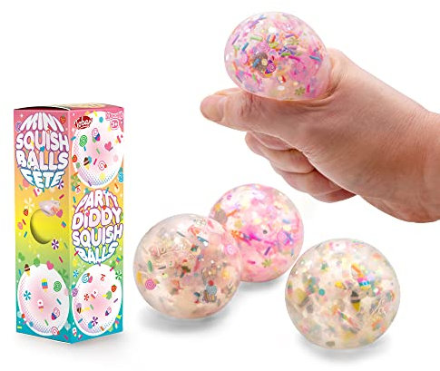 Tobar SCRUNCHEMS PARTY DIDDY STRESS FYRA BALL Leksak - 3-pack