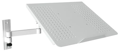 Drall Soporte Universal de Pared - para portátil Netbook Tablet PC - Blanco - con Placa adaptadora para portátil Bandeja adaptadora - Blanco Modelo: L52W-APWA