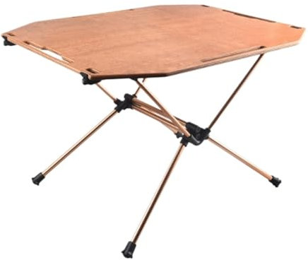 AMYSTY Campingtisch Klappbar Falttisch Klapptisch Aus Holz Und Aluminiumlegierung, Tragbar, Leicht, Für Den Außenbereich Klapptisch Klappcampingtisch Camping Tisch