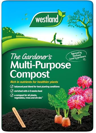 50L Multi-Purpose Compost – Gardening Soil for Indoor & Outdoor Planting, Supports Healthy Growth for Small to Large Plants - Multi-Purpose Fertilisers