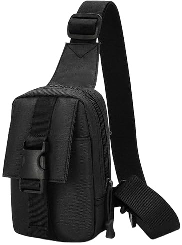 HAUMAUH Umhängetasche Herren Klein Bauchtasche Brusttasche Schultertasche