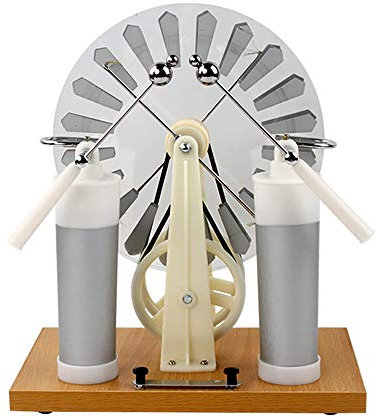 JDSHFEN Physique Générateur électrostatique Machine Statique - Démonstrateur d'expérience électrostatique Équipement électrique Éducation Scientifique,