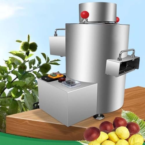 MIAOMI Macchina per sgusciare Le Castagne, Macchina per sgusciare Le Castagne, Macchina per Aprire Le Castagne in Acciaio Inox Automatica elettrica, Utensili per schiaccianoci(220v)