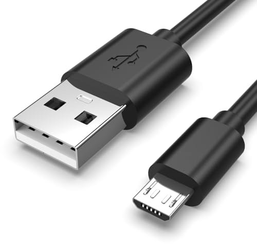 Micro USB Cable Fit for Sony PS4 Controller Charger Cable, PlayStation 4, PS4 Pro, PS4 Slim, Roku Streaming Stick Express Premiere, Fire TV Stick (3 M, 1)