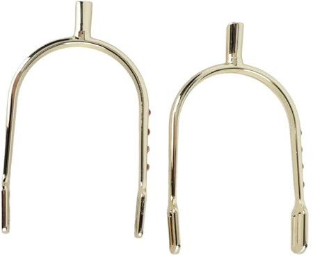 ZASCHMOY Ultra-differenzierte Verchromte Sporen für Junge Mädchen Frauen Reites Schmale Zinklegierung Sporen mit Chrom-Messing Rowels Stylish Silber Design (Gold)