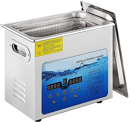 Nettoyeur à ultrasons, 3L 6L 10L 15L Nettoyeur À Ultrasons Mini Machines À Laver Portables 36-40KHz Fréquence Réglable Lave-vaisselle Appareil Ménar Pour lunettes, jouets, outils(10L)