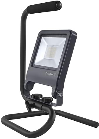 OSRAM arbetslampa S-Stand 30W 2700lm IP65 svängbar kabel | LED Worklight S-Stand, Outdoor Lighting (Special), Mörkgrå, 25000 h, 1-Pack