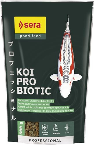 sera Koi Professional Probiotic 500 g | Probiotisches Koi Futter für ganzjährige Fütterung | Fisch Futter mit Bacillus Velezensis | Wachstums- & Immunfutter mit hohem Proteinanteil