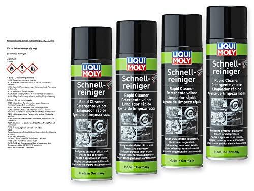 4 x Liqui Moly 3318 Veloce Pulitore Freno Spray Pulitore 500 ML