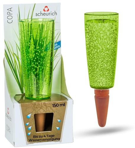 Scheurich Copa M Bewässerung Wasserspender Bewässerungskugel grün transparent (1, Grün)