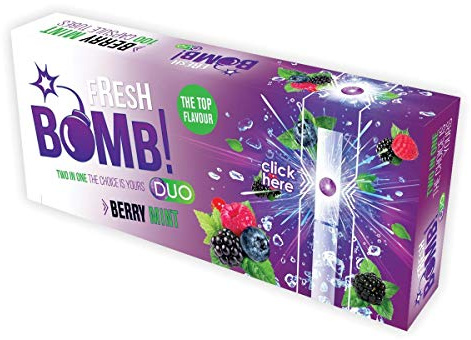 Fresh Bomb Purple Click Sleeves mit Aromakapsel 1 Box (100 Sleeves)
