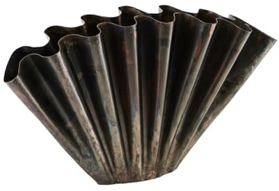 House Doctor Vase, Überschwemmung, antikbraun, L 53,4 cm, B 11 cm, H 30 cm, Mehrfarbig, Einheitsgröße
