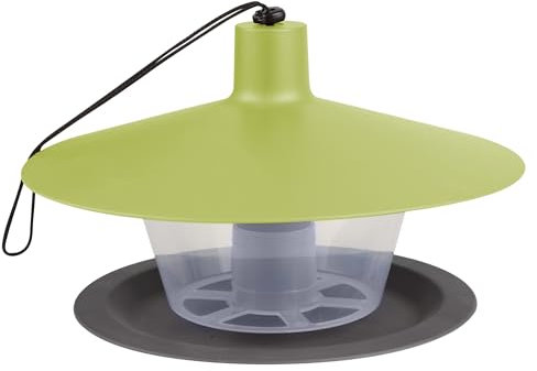 Windhager Vogelfuttersilo Urban Life, Vogelfuttersilo, Vogelhaus, Futterspender für Vögel, modernes Futtersiloin in hellgrün, 28 x 28 x 17 cm