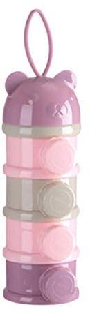 NUOBESTY Kasten Formelspender Reisen Formelbehälter Für Die Reise Halter Für Milchpulver Spender Für Babynahrung Mixer Für Babynahrung Formelmischer Glas Protein Pulver Neugeboren