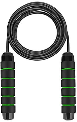 Springseil, Speed Rope Springseil,Länge Einstellbar,Jump Rope mit Kugellagern Rutschfesten Handgriffe,Seilspringen für Fitness/Training/MMA/Crossfit