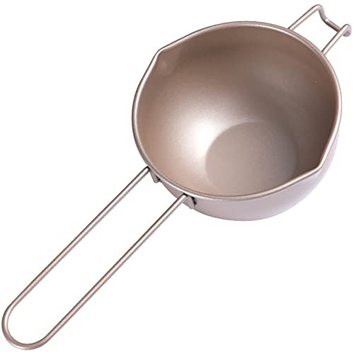 Butter Coffee Milk Warmer Mini Melting Pot with Spout Carbon Steel Pink