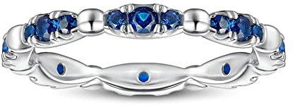 Banemi Beisteckring Silber, Vintage Ringe Damen mit Zirkon Ring für Freundingeschenke Größe 52 (16.6)