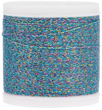 Stickgarn - Metallicfarbe - Regenbogenblau