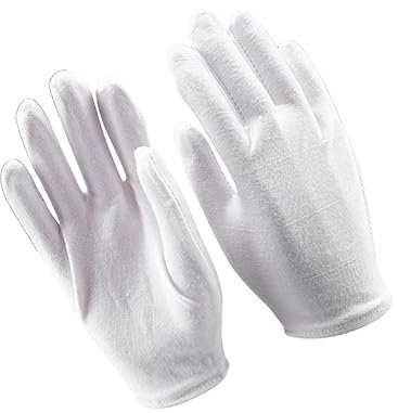 FRCOLOR 6 Stück Xl Baumwoll Arbeitshandschuhe Feuchtigkeitsspendend Leichte Schutzhandschuhe Für Gartenarbeit Reinigung Und Industrie Weiß