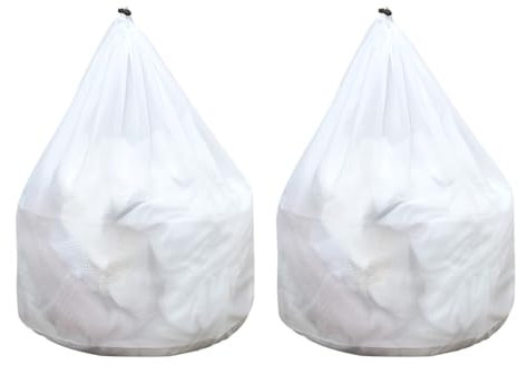 2 Stück Wäschenetz für Waschmaschine Wäschesäcke wäschebeutel mit Reißverschluss für Mäntel, Pullover, Hemden (50 x 60cm)