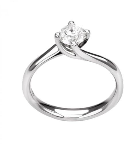 Orelu Solitärring Weißgold Diamant 001086TAZA, Weißgold, Diamant