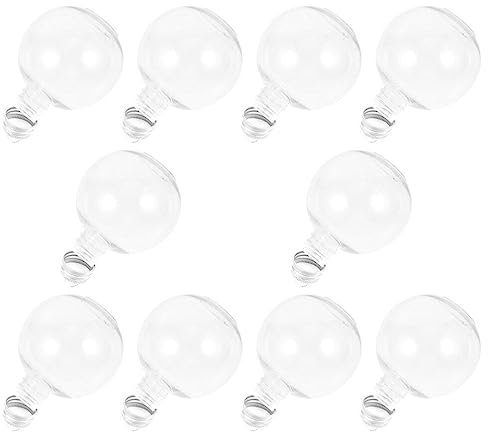TOVINANNA Weihnachtsgetränkekugeln 10 Stück Befüllbare Ornament-Schnapskugeln Glühbirnenform Wasserflasche 150 Ml Saftflaschen Weihnachtsschnapsanhänger Kugel Für Weihnachtsbaumschmuck