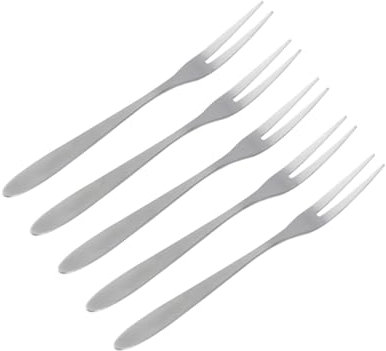 PRETYZOOM Obstgabeln mit Elegantem Design aus Edelstahl Geeignet Spülmaschinenfest 5 Stück für Zuhause und Restaurant