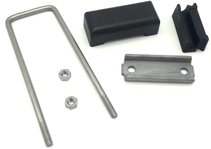 10x U- Bügel Befestigung Halterung Verbinder für 40mm x 100mm Vierkantpfosten Doppelstabmattenzaun Zaun