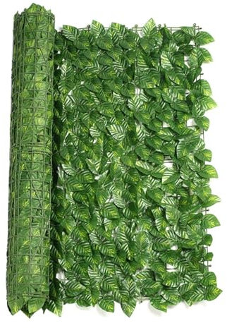 Écran De Clôture De Confidentialité En Lierre Artificiel, Rouleau De Clôture De Haies Artificielles Et Décoration De Faux Lierre, Mur De Couverture De Confidentialité, Aménagement Paysager, Clôture De