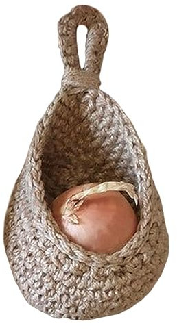 Hängender Wandkorb Jute Aufbewahrungskorb Gemüse Obst Körbe für Küche Restaurant Gemüse Pflanzgefäße Stil 2 Gemüse Obst Körbe Weide Hängekörbe Küchenkorb Hängender Obstkorb/320