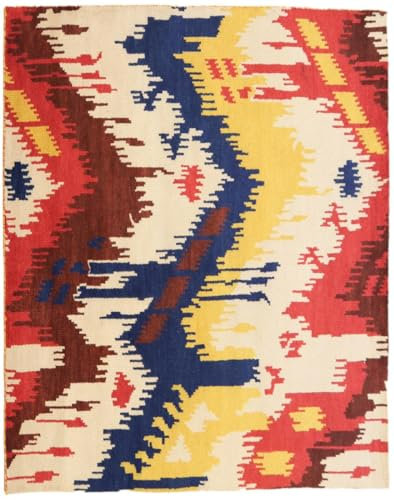 Nain Trading Indo Gabbeh 166x236 Handgeknüpft Modern Orientteppich Designteppich Teppich Wolle Indien
