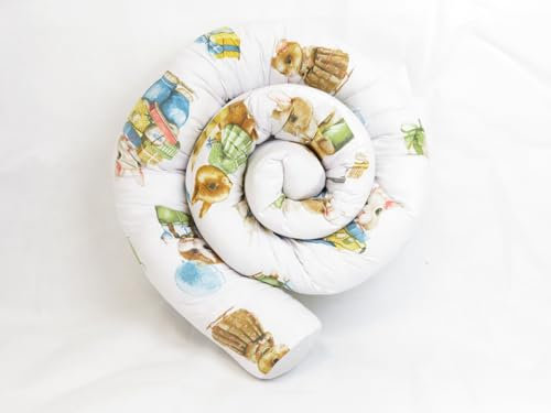 LULANDO® Nestchenschlange - Standard 100 von Oeko-Tex – 190 cm Bettschlange - Stillkissen Bettrolle Zierkissen Bettumrandung Schlange - Vielseitiger Schutz und Komfort