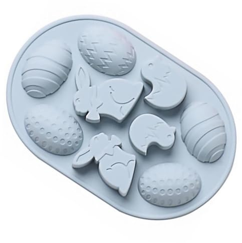 MAGICLULU Easter Egg Silicone Mold Adorable Baking Tool for Festival Themed Cake Dessert Making Home DIY Craft Rabbit Mold for Egg