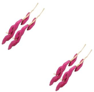 Cabilock 2 Ensembles Brochettes De Légumes Simulés Ornements De La Maison Ornements De Pommes De Terre Artificielles Décor Suspendu De Patate Douce Accessoires Photo Mousse 2 Pièces * 2