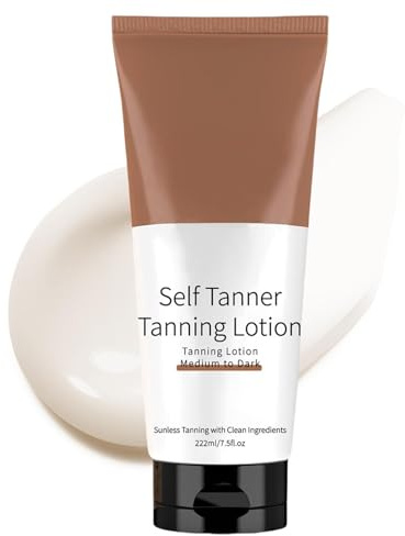 Lozione autoabbronzante per donne, Lozione abbronzante senza sole,Crema idratante naturale Lozione graduale abbronzante | Glow Sunless Tanner Bronzing Tan Burro per corpo e pelle