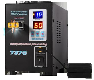 YQVEOT Saldatrice a Punti Saldatrice a Punti Automatica ad Alta Potenza da 4.3KW for Batteria 737G for saldatrici a Punti a impulsi for batterie al Litio 18650