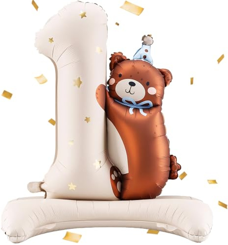 TaimeiMao Luftballon Bär 1, Bär Geburtstagsdeko 1 Jahr Junge Mädchen | Happy Birthday Ballon bär, Luftballon Tiere, Luftballons Deko 1. Geburtstag Junge Mädchen